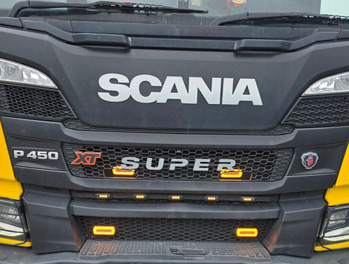 Custom 3D Printed Super Badge for Scania Next Gen Grey and Black