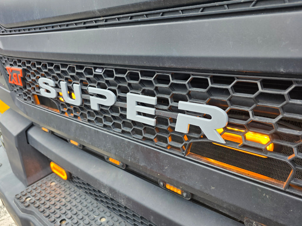 Custom 3D Printed Super Badge for Scania Next Gen Grey and Black