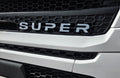 Custom 3D Printed SUPER Badge for Scania Next Gen – Lower Grill White on Black