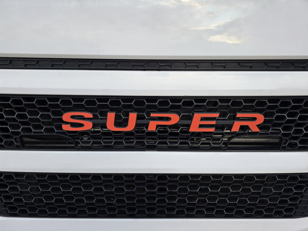 Custom 3D Printed Super Badge for Scania Next Gen Red on BLack