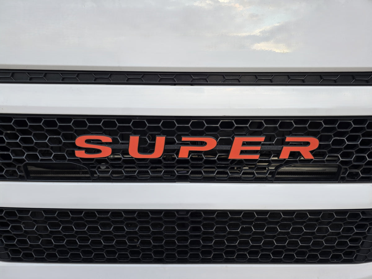Custom 3D Printed Super Badge for Scania Next Gen Red on BLack