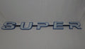 Custom 3D Printed Super Badge for Scania Next Gen White with blue Outline on Black