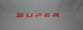 Custom 3D Printed SUPER Badge for Scania Next Gen – Lower Grill Red on White
