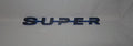 Custom 3D Printed SUPER Badge for Scania Next Gen – Lower Grill Black with Blue outline