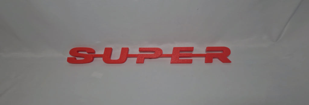 Custom 3D Printed SUPER Badge for Scania Next Gen –Lower Grill RED