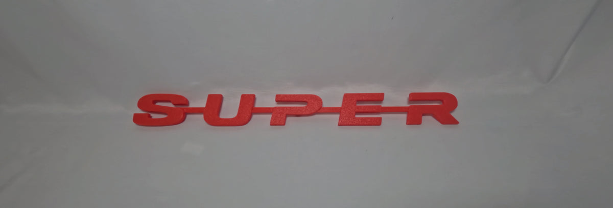 Custom 3D Printed SUPER Badge for Scania Next Gen –Lower Grill RED