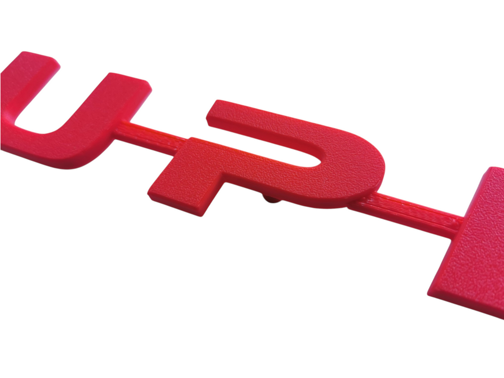 Custom 3D Printed SUPER Badge for Scania Next Gen –Lower Grill RED
