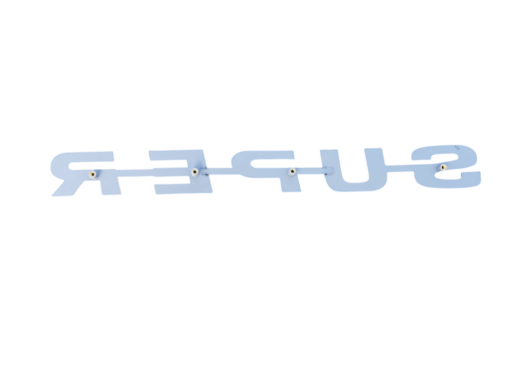 Custom 3D Printed Super Badge for Scania Next Gen White and Black