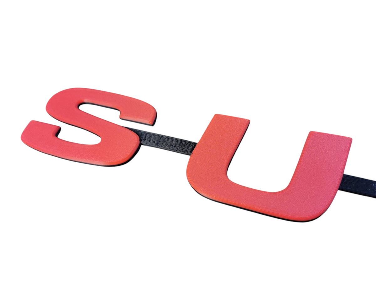 Custom 3D Printed Super Badge for Scania Next Gen Red and BLack
