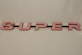 Custom 3D Printed Super Badge for Scania Next Gen White on Red with Black