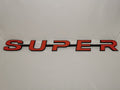 Custom 3D Printed Super Badge for Scania Next Gen Red on BLack