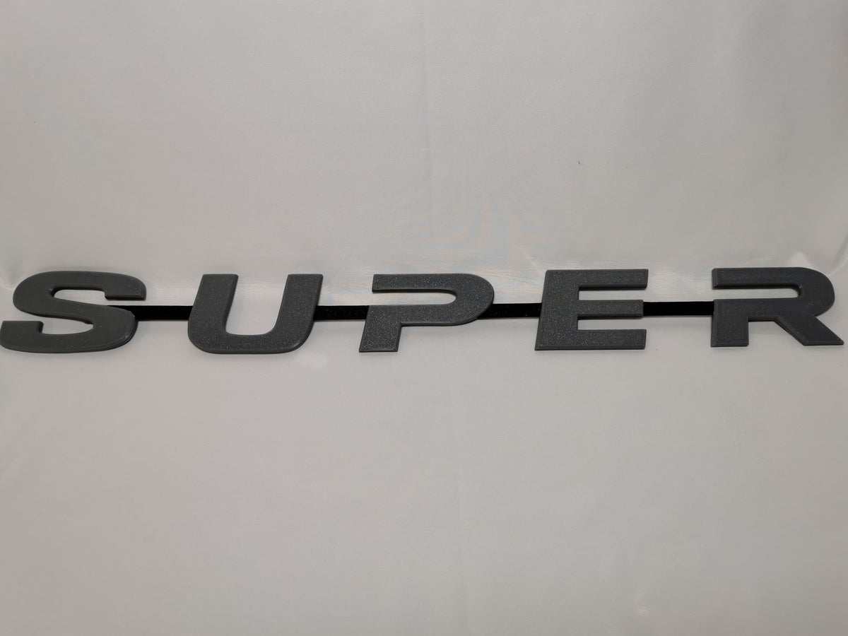 Custom 3D Printed Super Badge for Scania Next Gen Grey and Black
