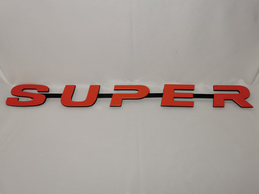 Custom 3D Printed Super Badge for Scania Next Gen Red and BLack