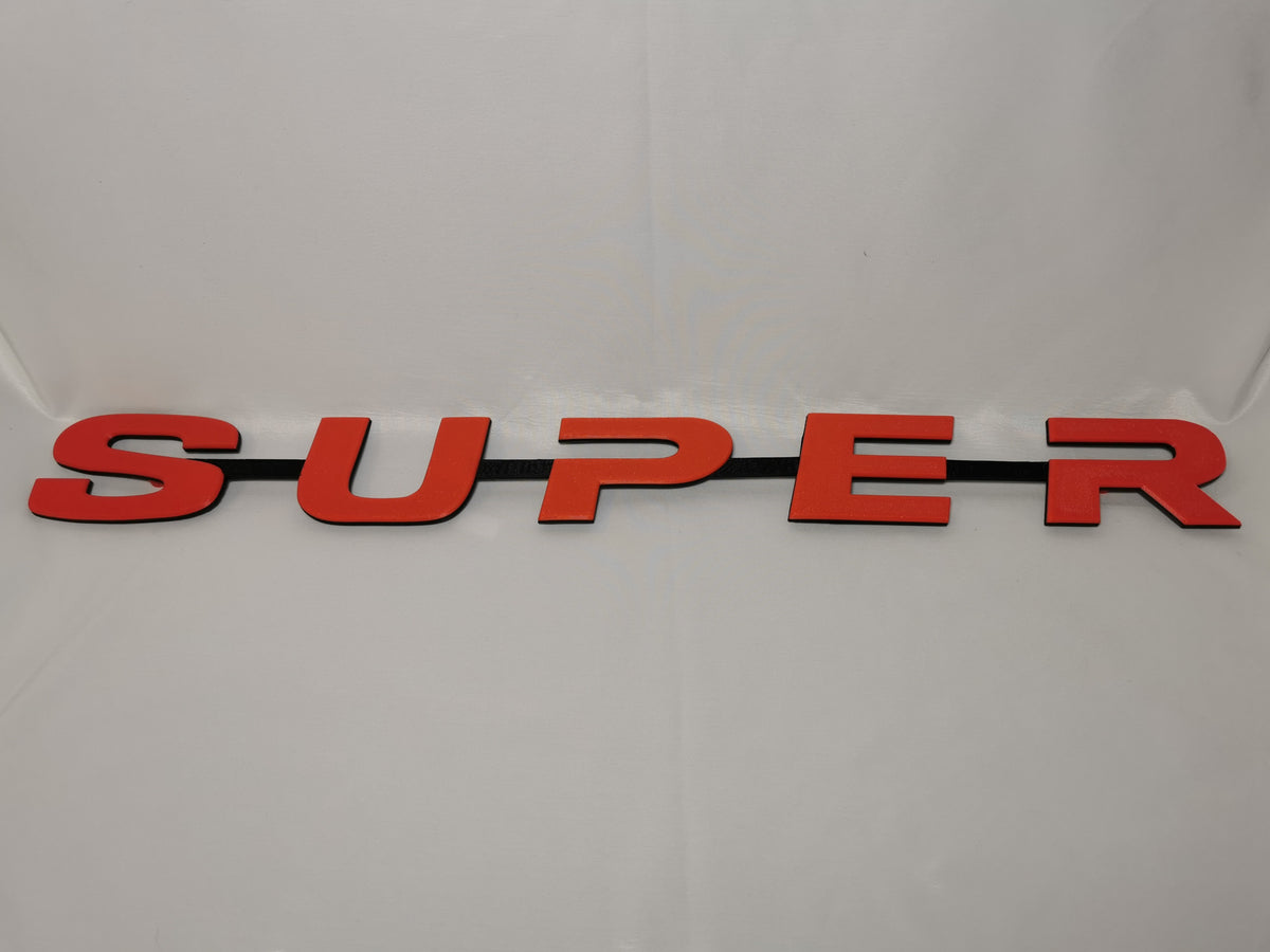 Custom 3D Printed Super Badge for Scania Next Gen Red and BLack